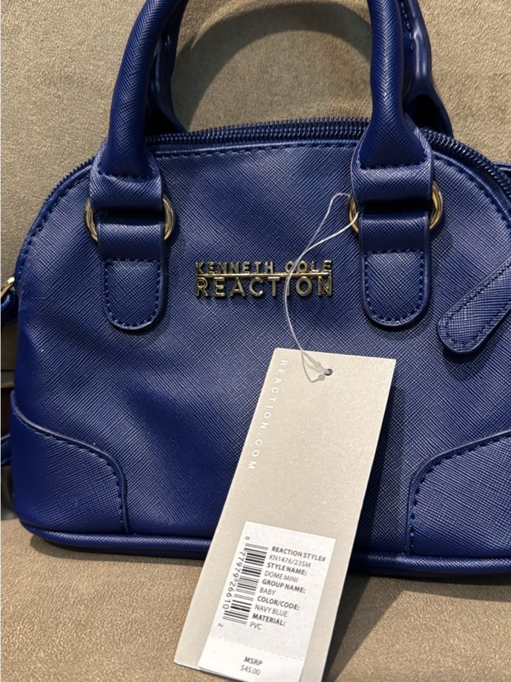 Kenneth Cole Reaction Royal Blue Mini Dome Satchel